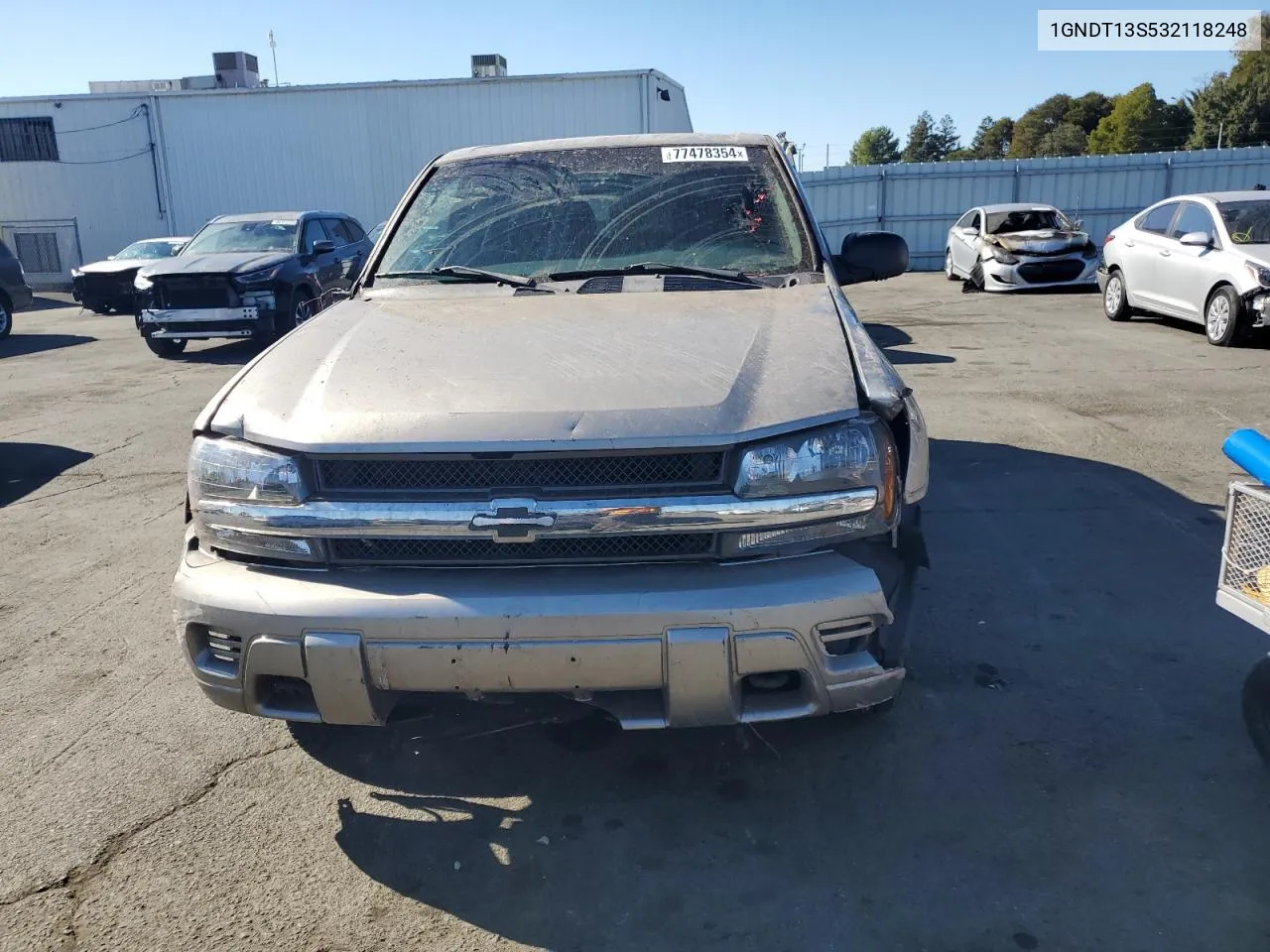 2003 Chevrolet Trailblazer VIN: 1GNDT13S532118248 Lot: 77478354