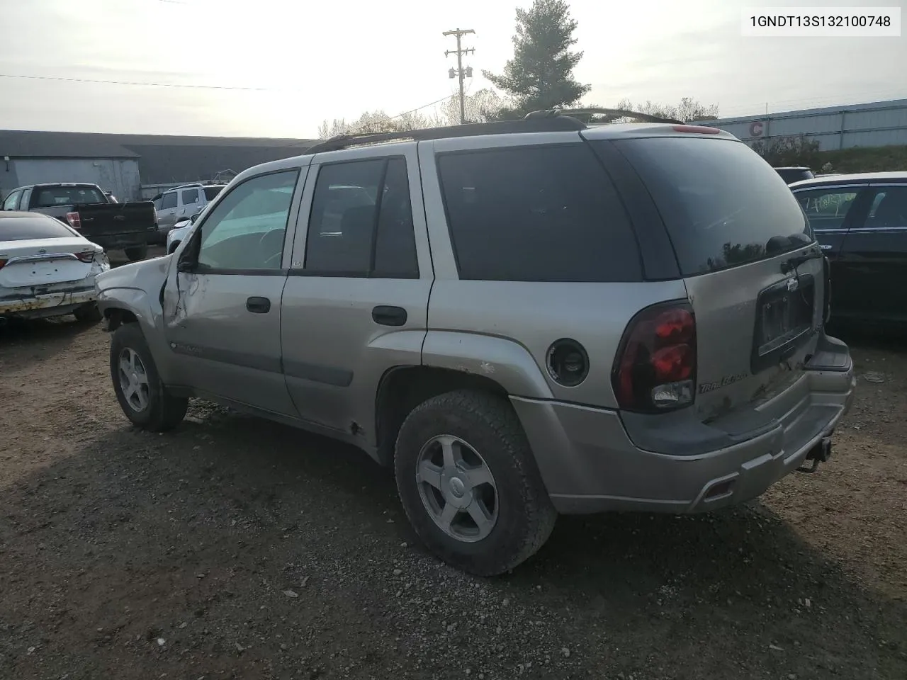 2003 Chevrolet Trailblazer VIN: 1GNDT13S132100748 Lot: 78170464