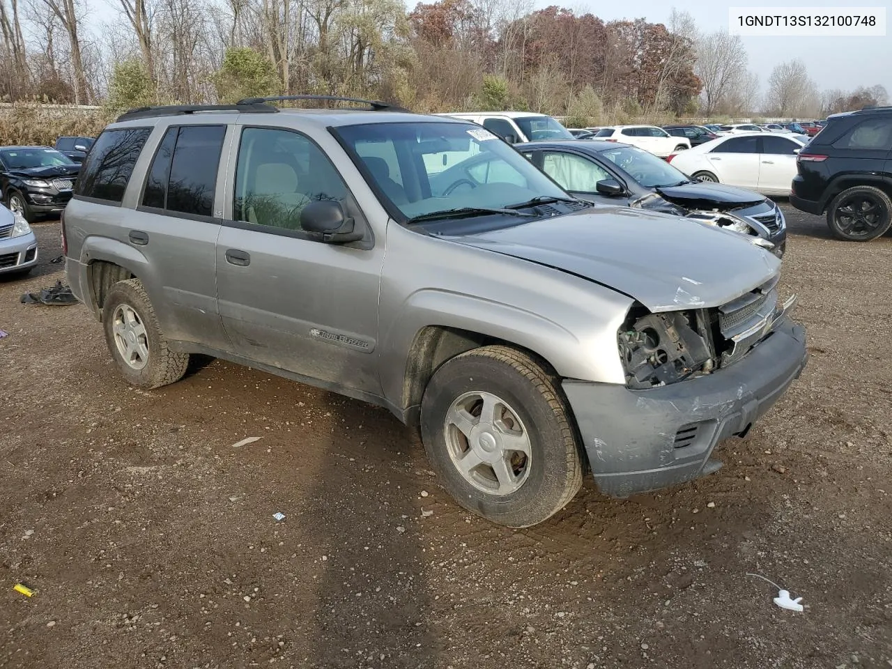 2003 Chevrolet Trailblazer VIN: 1GNDT13S132100748 Lot: 78170464