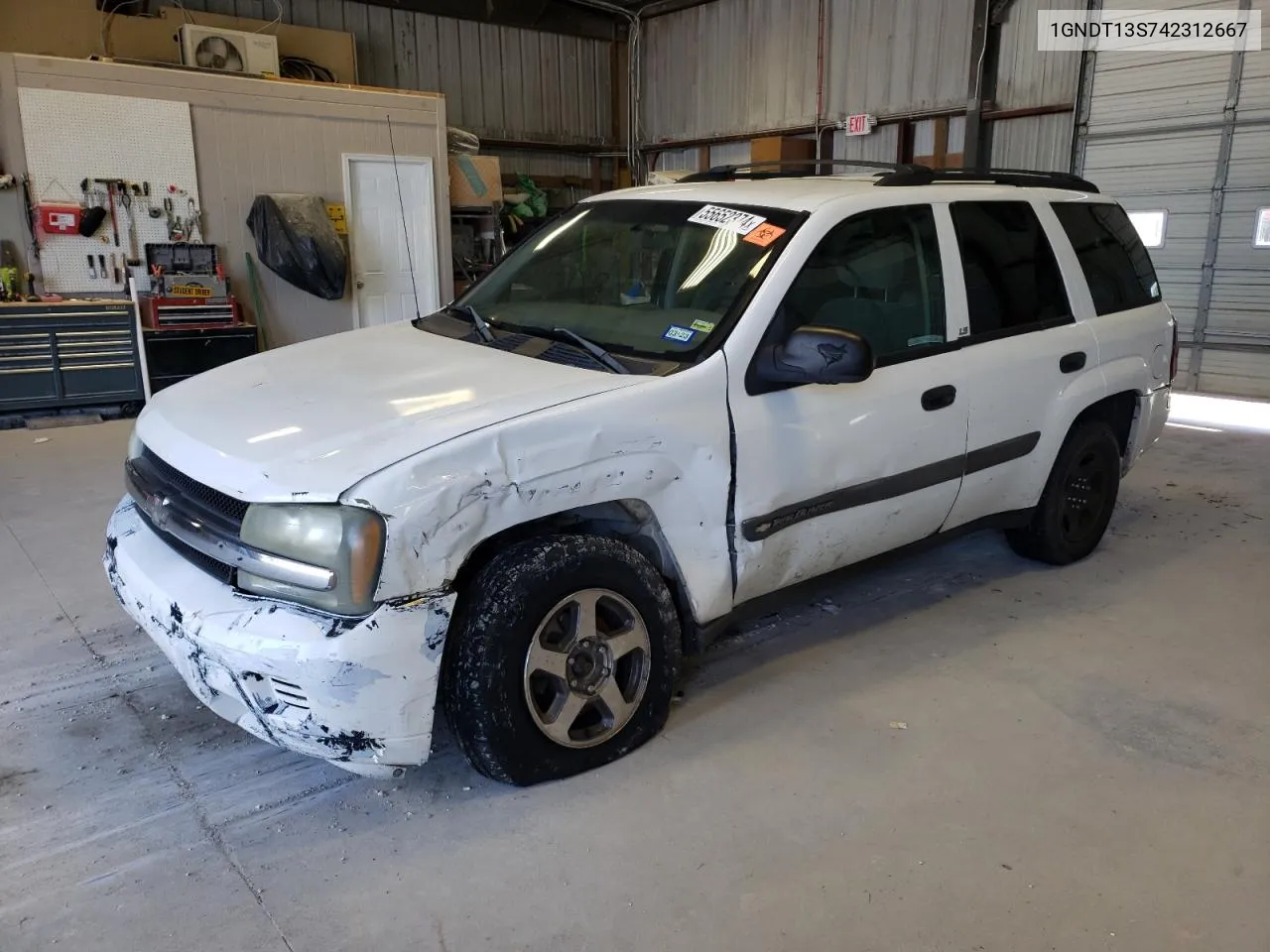 2004 Chevrolet Trailblazer Ls VIN: 1GNDT13S742312667 Lot: 55652374