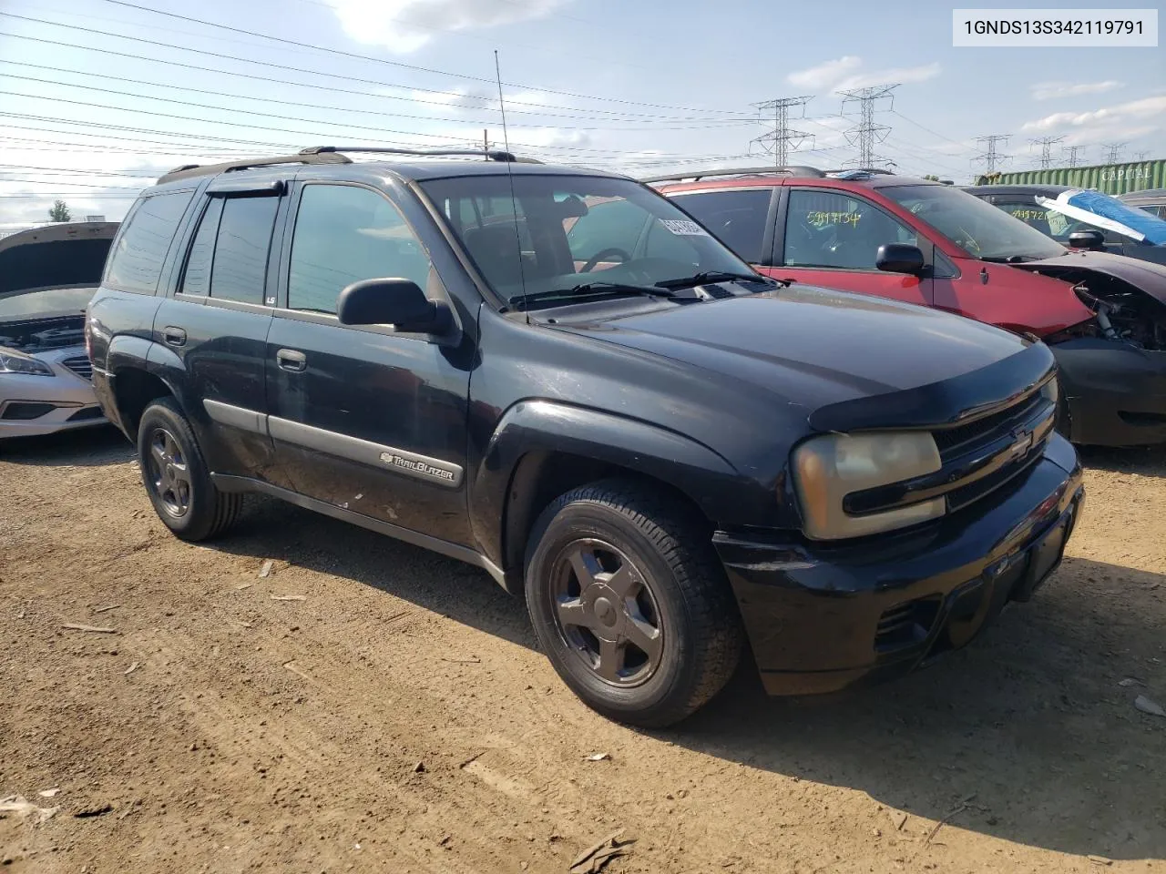 2004 Chevrolet Trailblazer Ls VIN: 1GNDS13S342119791 Lot: 60478864