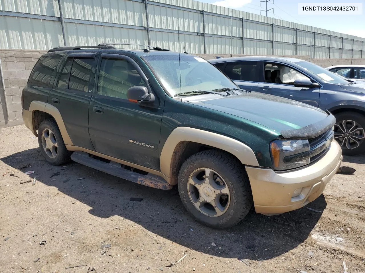 1GNDT13S042432701 2004 Chevrolet Trailblazer Ls