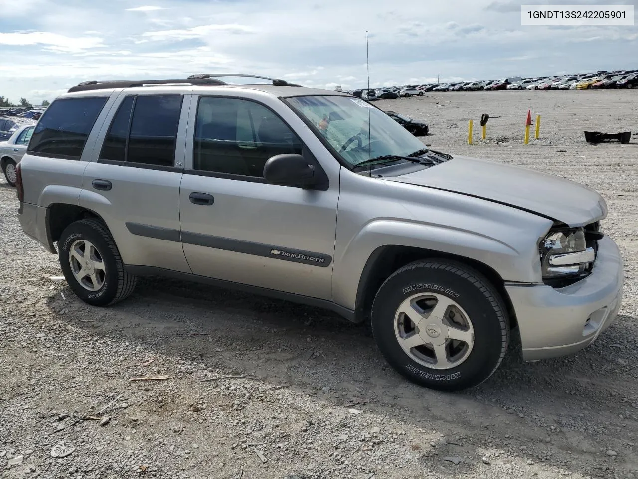 1GNDT13S242205901 2004 Chevrolet Trailblazer Ls