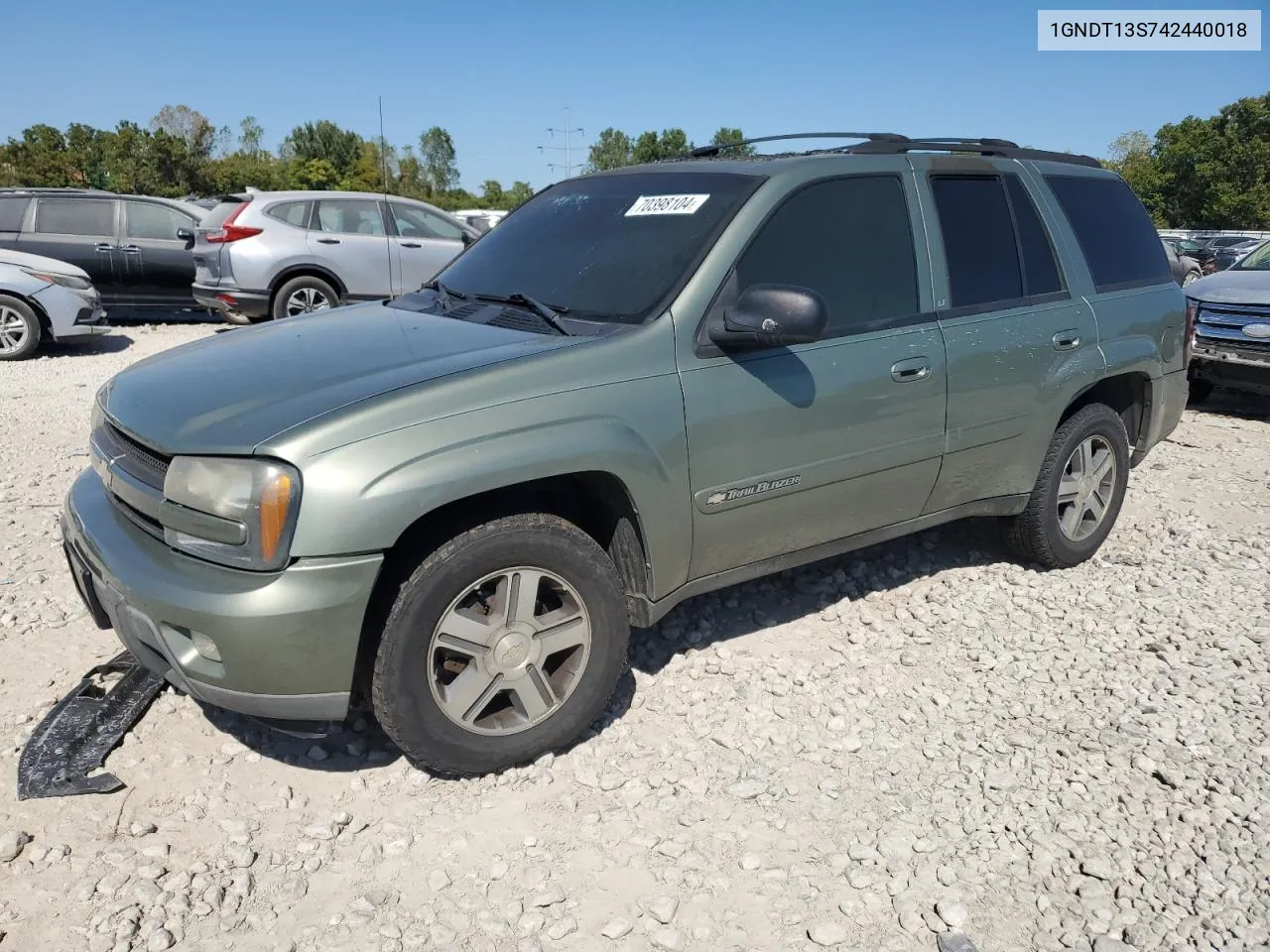 1GNDT13S742440018 2004 Chevrolet Trailblazer Ls