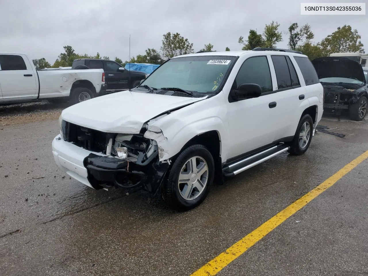 2004 Chevrolet Trailblazer Ls VIN: 1GNDT13S042355036 Lot: 72039624