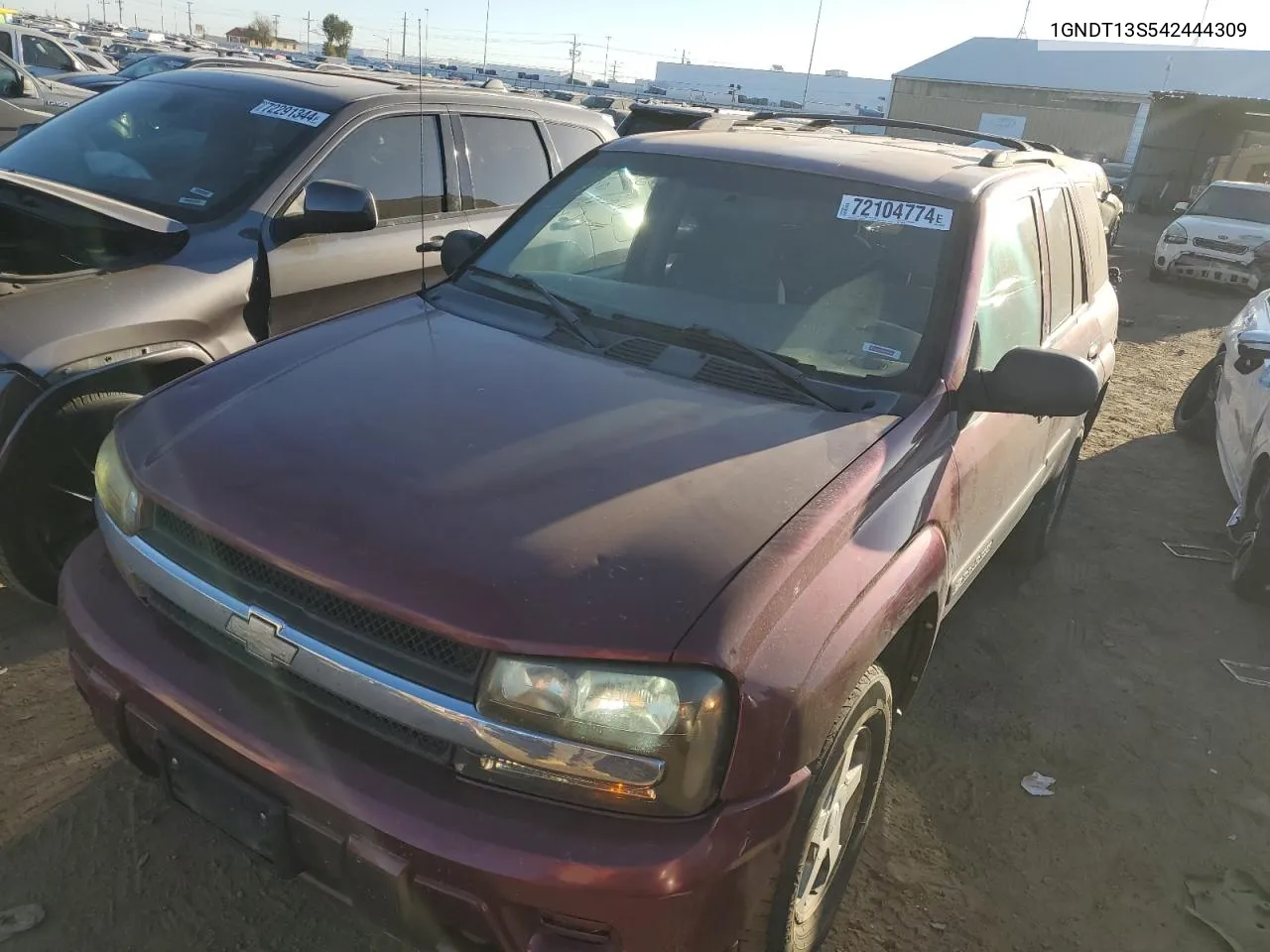 2004 Chevrolet Trailblazer Ls VIN: 1GNDT13S542444309 Lot: 72104774