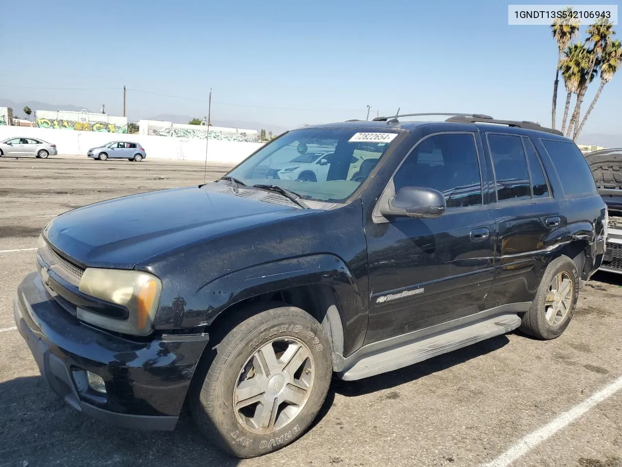 2004 Chevrolet Trailblazer Ls VIN: 1GNDT13S542106943 Lot: 72822654