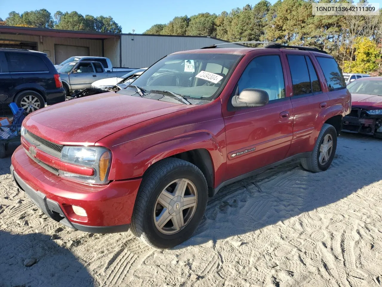 1GNDT13S642111309 2004 Chevrolet Trailblazer Ls