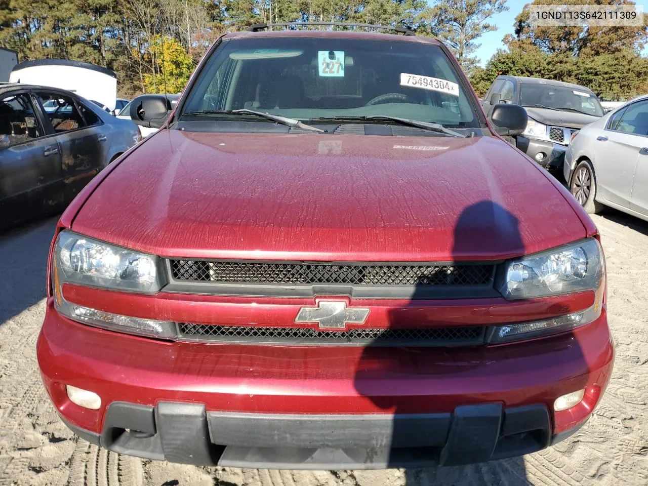 2004 Chevrolet Trailblazer Ls VIN: 1GNDT13S642111309 Lot: 75494304