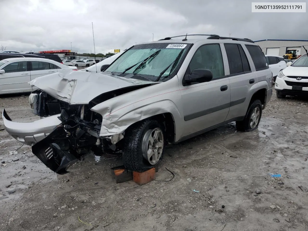 2005 Chevrolet Trailblazer Ls VIN: 1GNDT13S952111791 Lot: 72568864