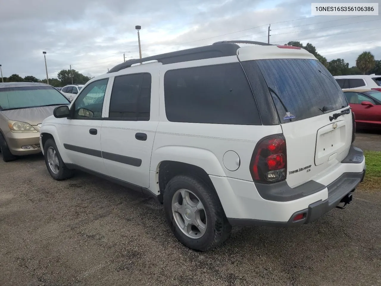 2005 Chevrolet Trailblazer Ext Ls VIN: 1GNES16S356106386 Lot: 74508104