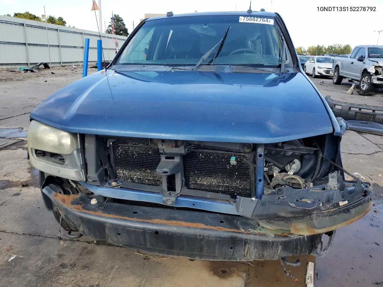 2005 Chevrolet Trailblazer Ls VIN: 1GNDT13S152278792 Lot: 75882764