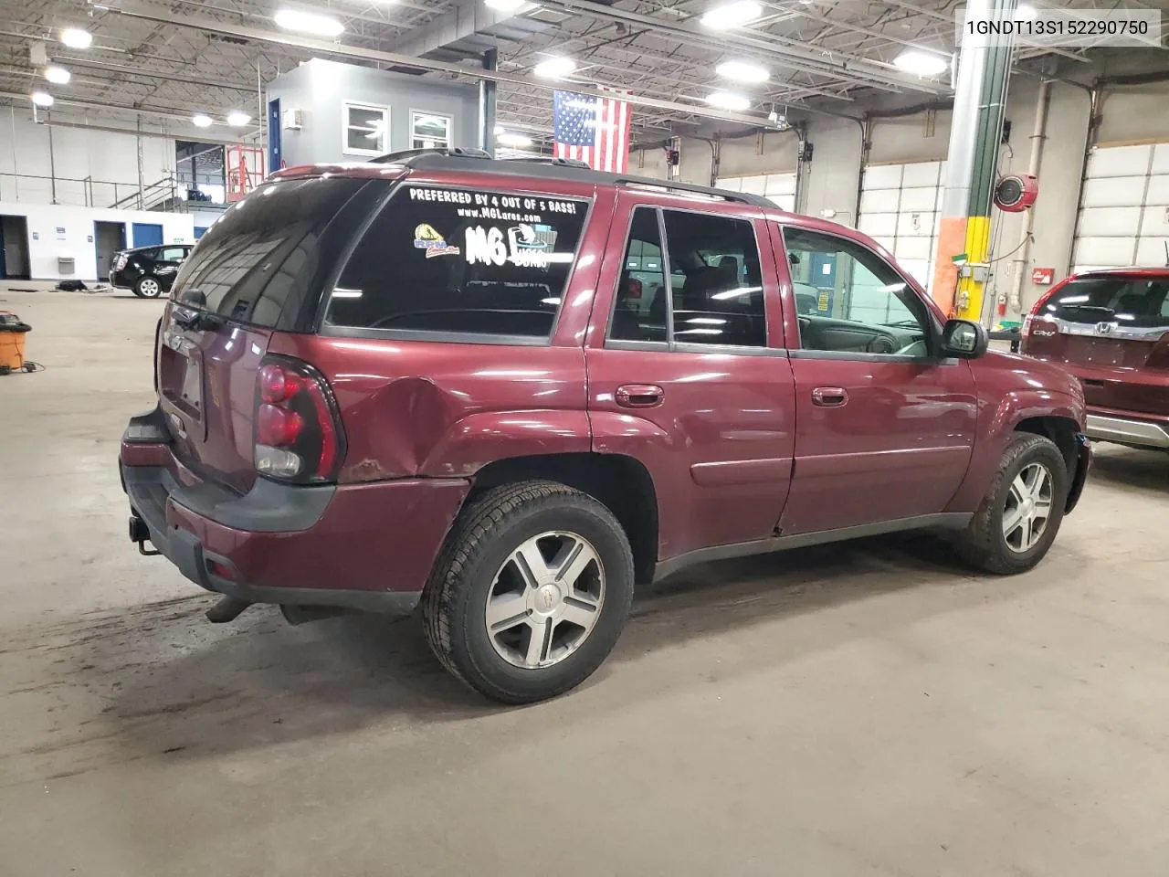 2005 Chevrolet Trailblazer Ls VIN: 1GNDT13S152290750 Lot: 81526484