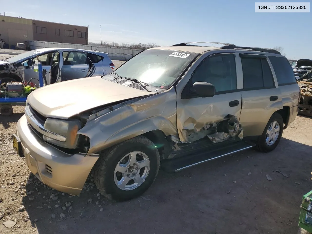 2006 Chevrolet Trailblazer Ls VIN: 1GNDT13S362126336 Lot: 44783324