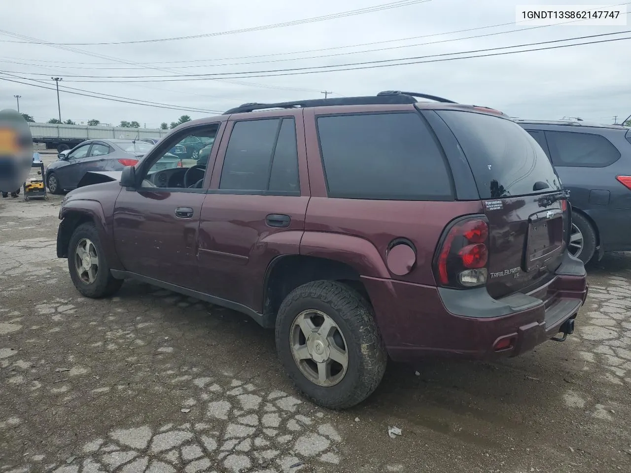 2006 Chevrolet Trailblazer Ls VIN: 1GNDT13S862147747 Lot: 64953084