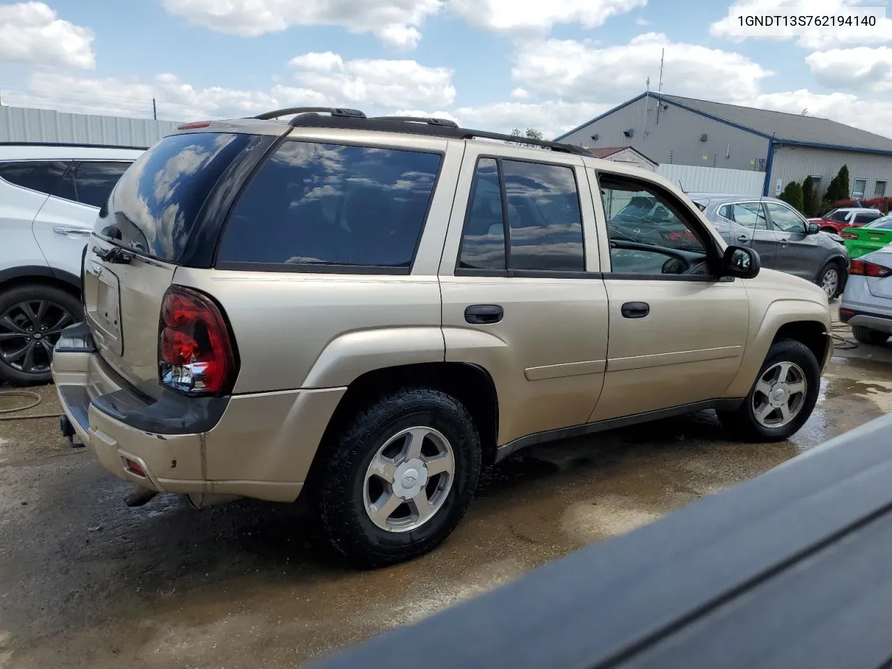 2006 Chevrolet Trailblazer Ls VIN: 1GNDT13S762194140 Lot: 66978694