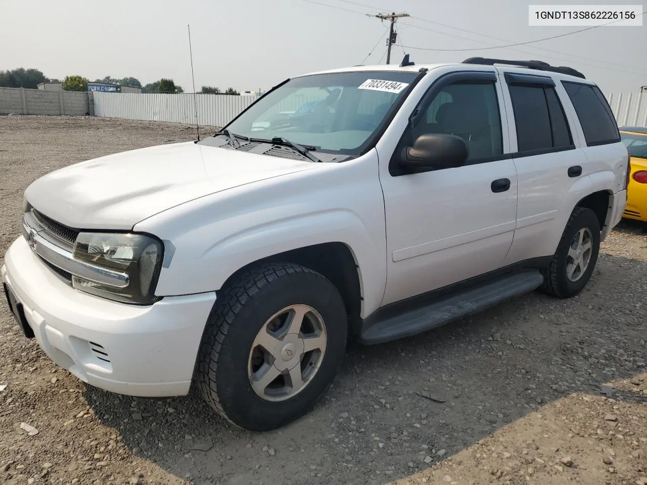 2006 Chevrolet Trailblazer Ls VIN: 1GNDT13S862226156 Lot: 70331494