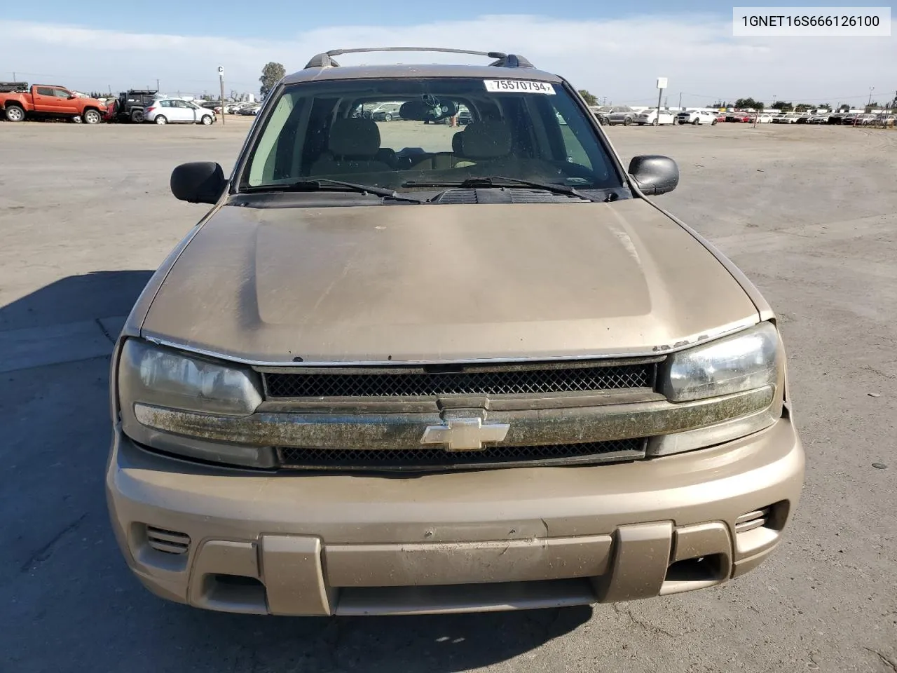 2006 Chevrolet Trailblazer Ext Ls VIN: 1GNET16S666126100 Lot: 75570794