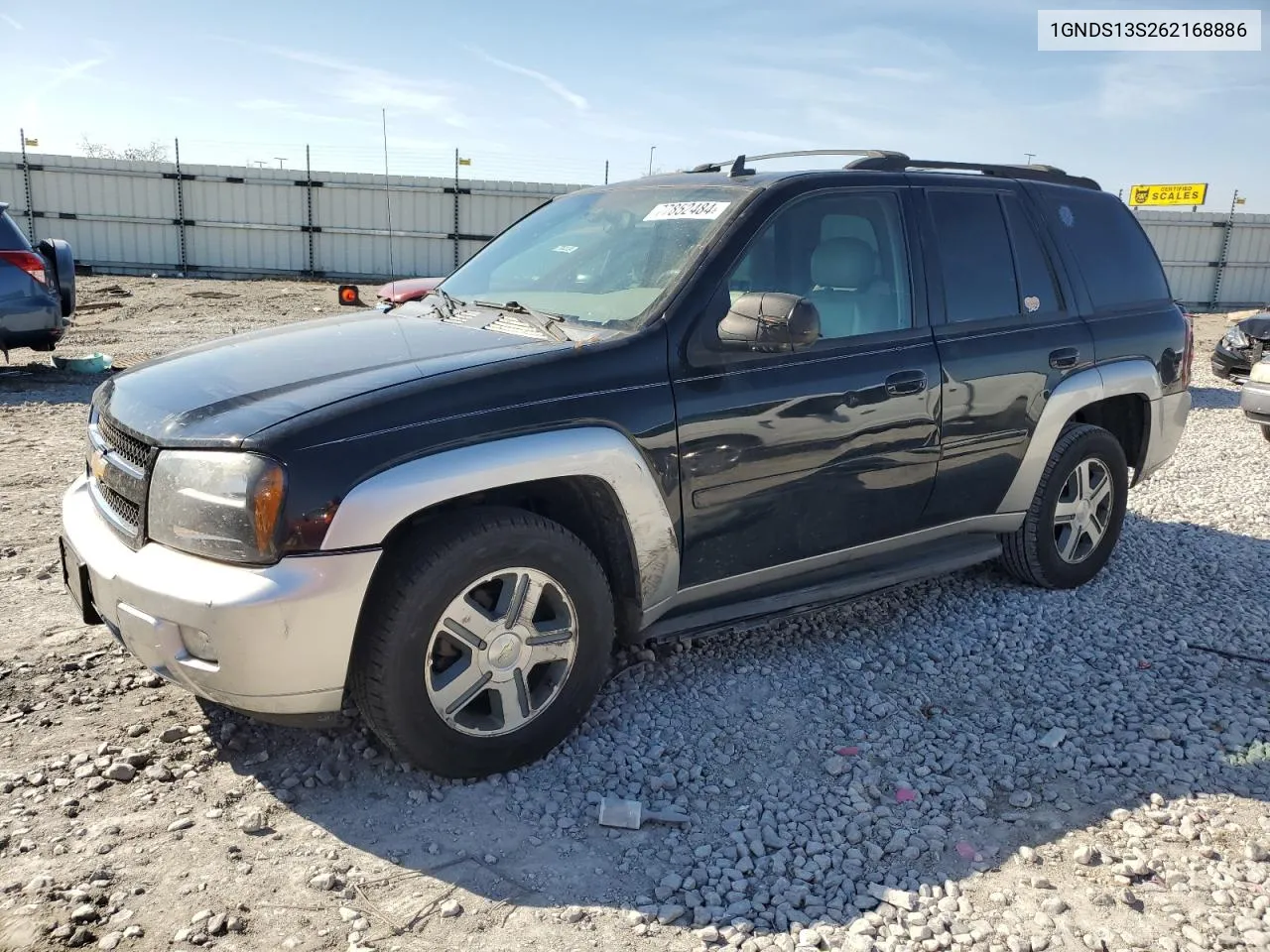 2006 Chevrolet Trailblazer Ls VIN: 1GNDS13S262168886 Lot: 77852484