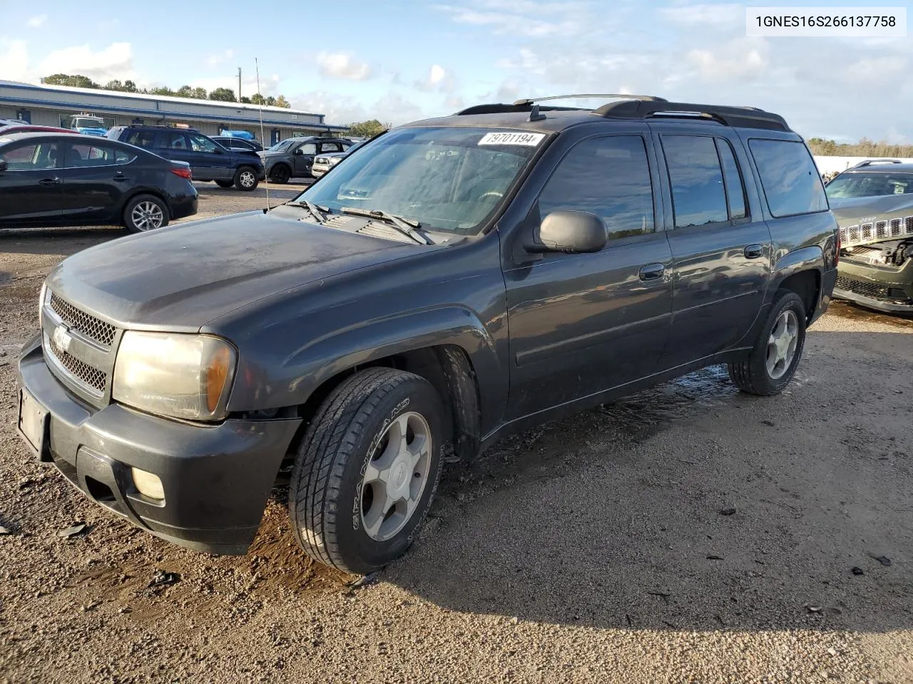 2006 Chevrolet Trailblazer Ext Ls VIN: 1GNES16S266137758 Lot: 79701194