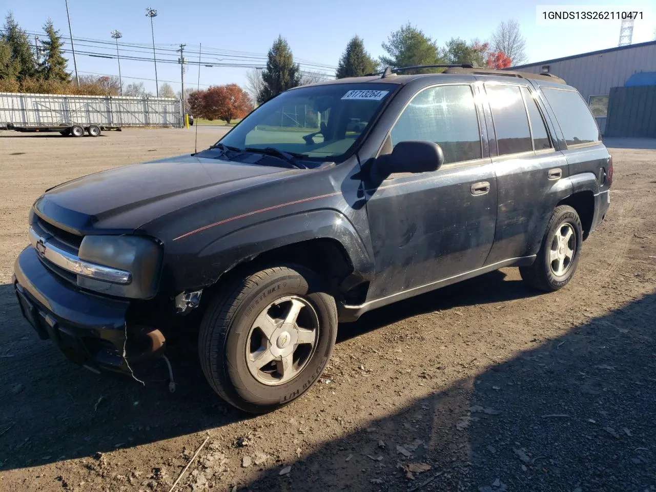 2006 Chevrolet Trailblazer Ls VIN: 1GNDS13S262110471 Lot: 81713264