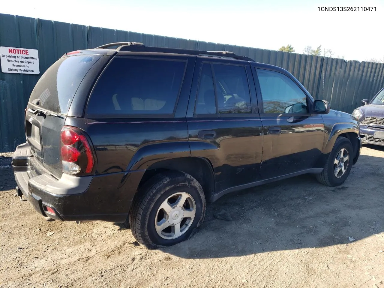 2006 Chevrolet Trailblazer Ls VIN: 1GNDS13S262110471 Lot: 81713264