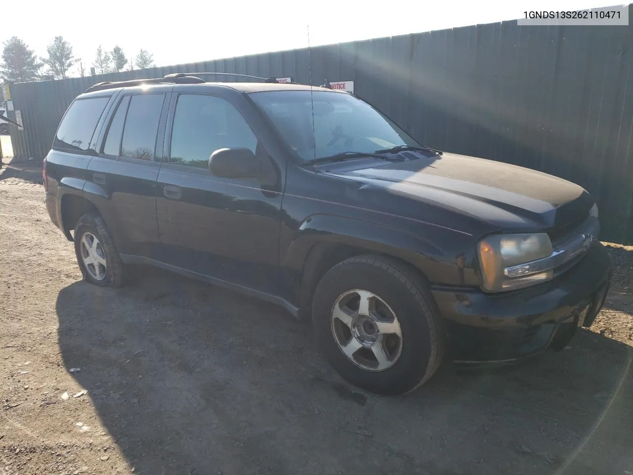 2006 Chevrolet Trailblazer Ls VIN: 1GNDS13S262110471 Lot: 81713264