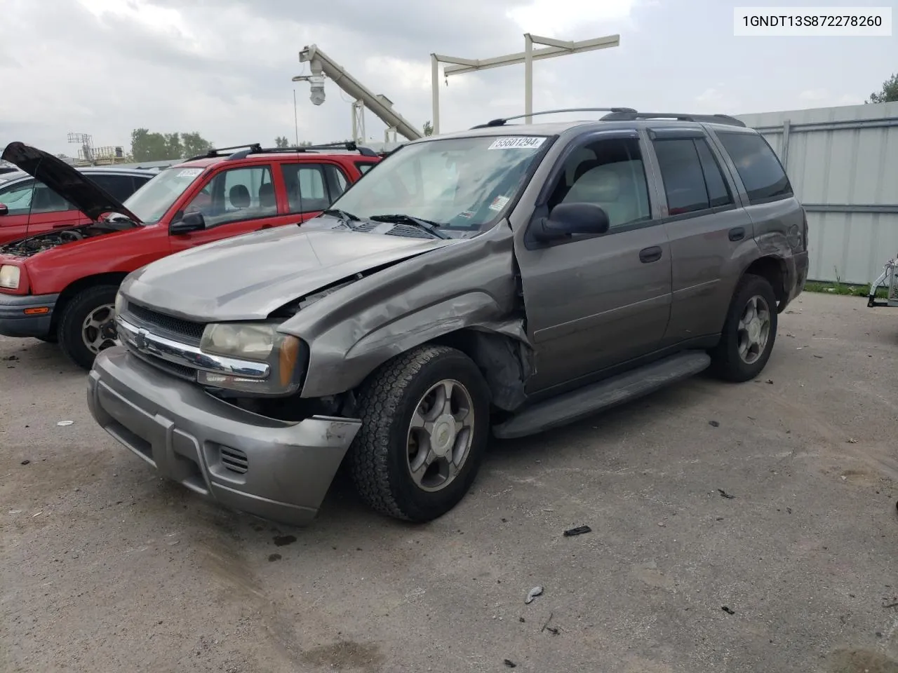 2007 Chevrolet Trailblazer Ls VIN: 1GNDT13S872278260 Lot: 55601294