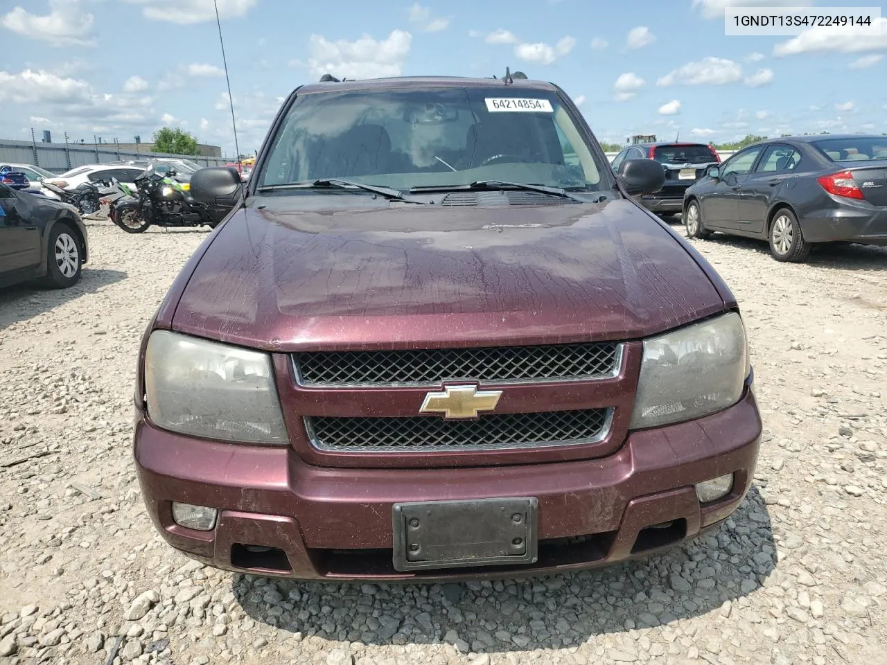 2007 Chevrolet Trailblazer Ls VIN: 1GNDT13S472249144 Lot: 64214854