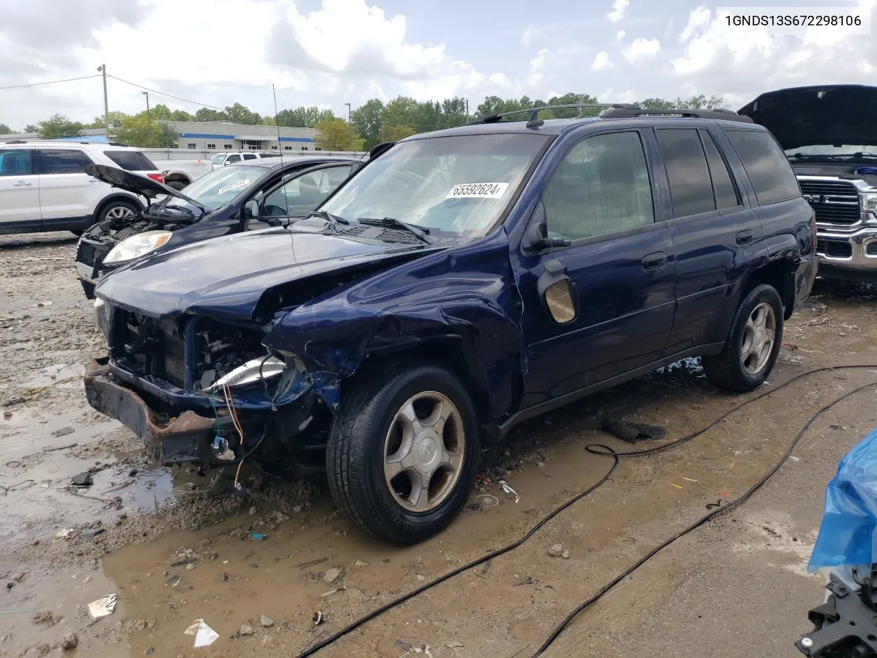 2007 Chevrolet Trailblazer Ls VIN: 1GNDS13S672298106 Lot: 65592624