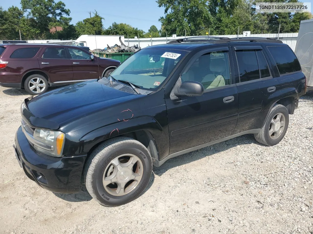 2007 Chevrolet Trailblazer Ls VIN: 1GNDT13S972217726 Lot: 70457524