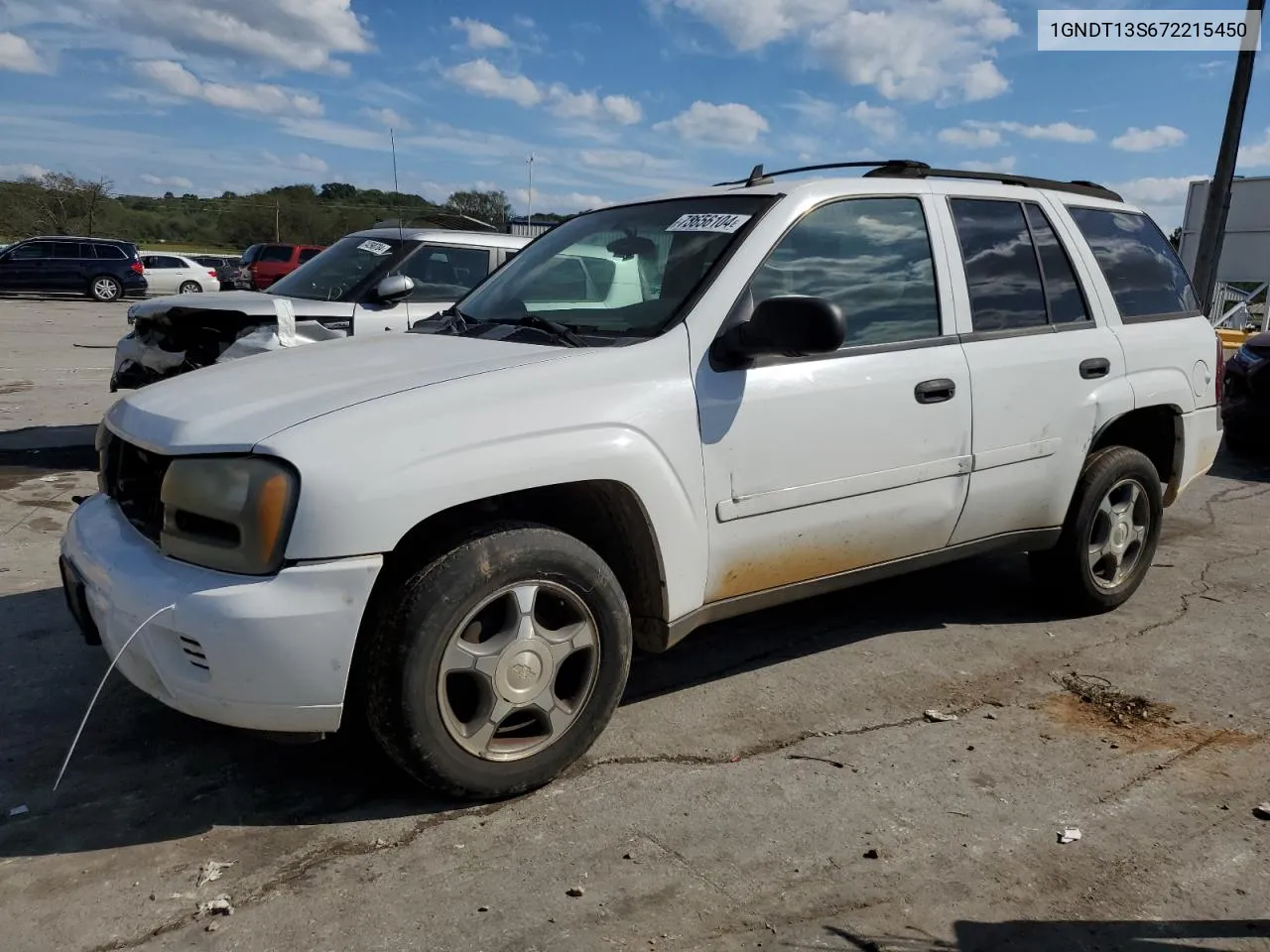 2007 Chevrolet Trailblazer Ls VIN: 1GNDT13S672215450 Lot: 73656104