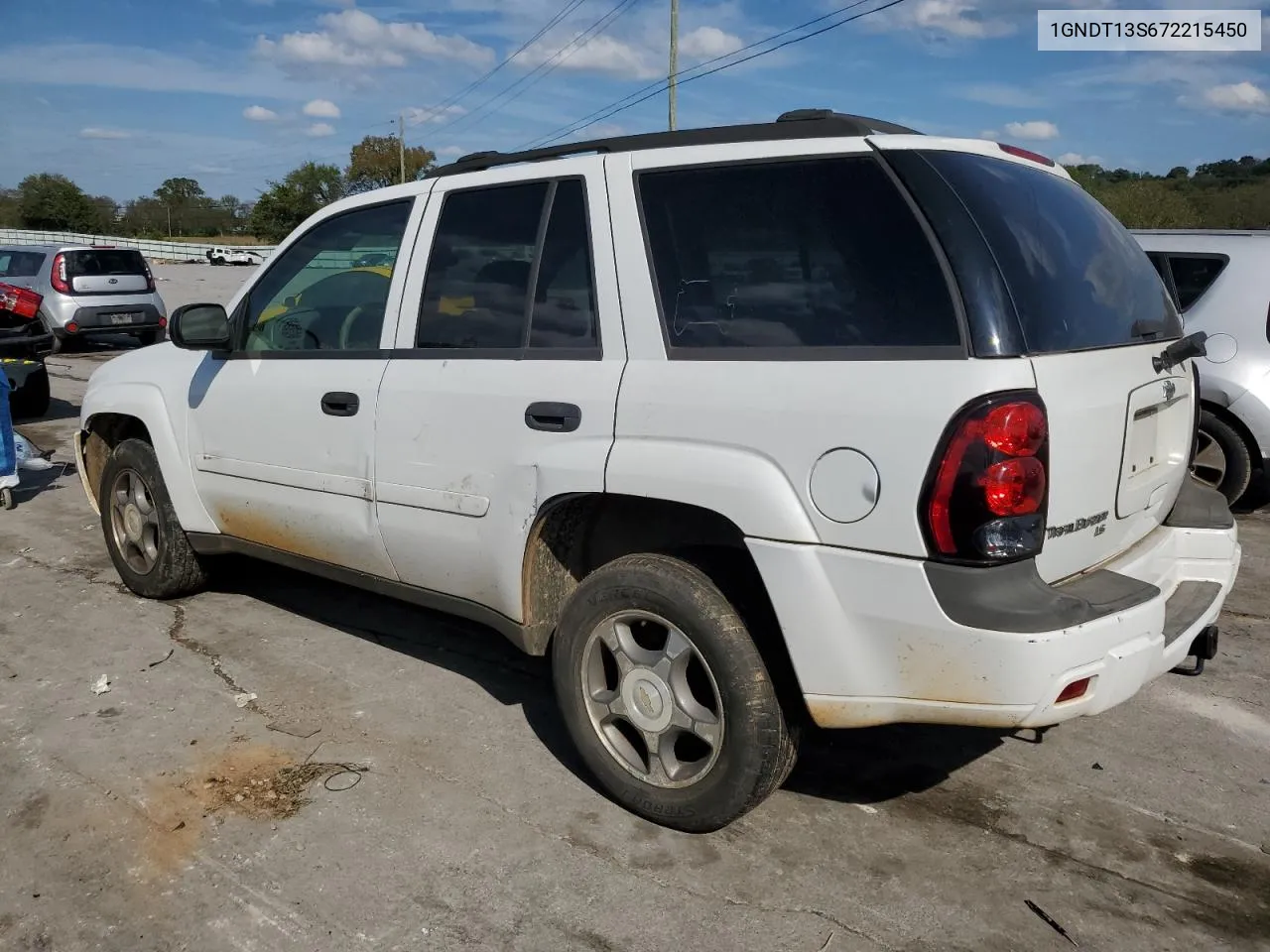 2007 Chevrolet Trailblazer Ls VIN: 1GNDT13S672215450 Lot: 73656104