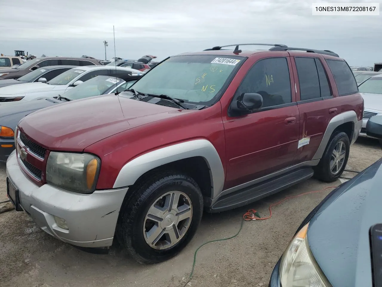 2007 Chevrolet Trailblazer Ls VIN: 1GNES13M872208167 Lot: 74201644