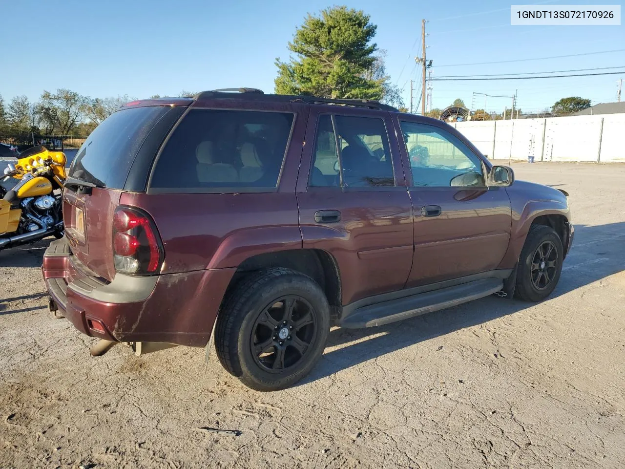 2007 Chevrolet Trailblazer Ls VIN: 1GNDT13S072170926 Lot: 74990644