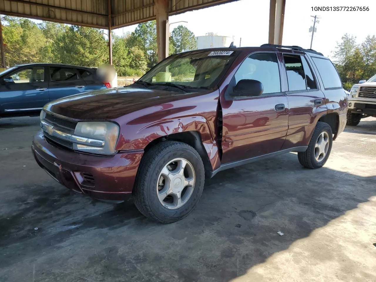 2007 Chevrolet Trailblazer Ls VIN: 1GNDS13S772267656 Lot: 76820274