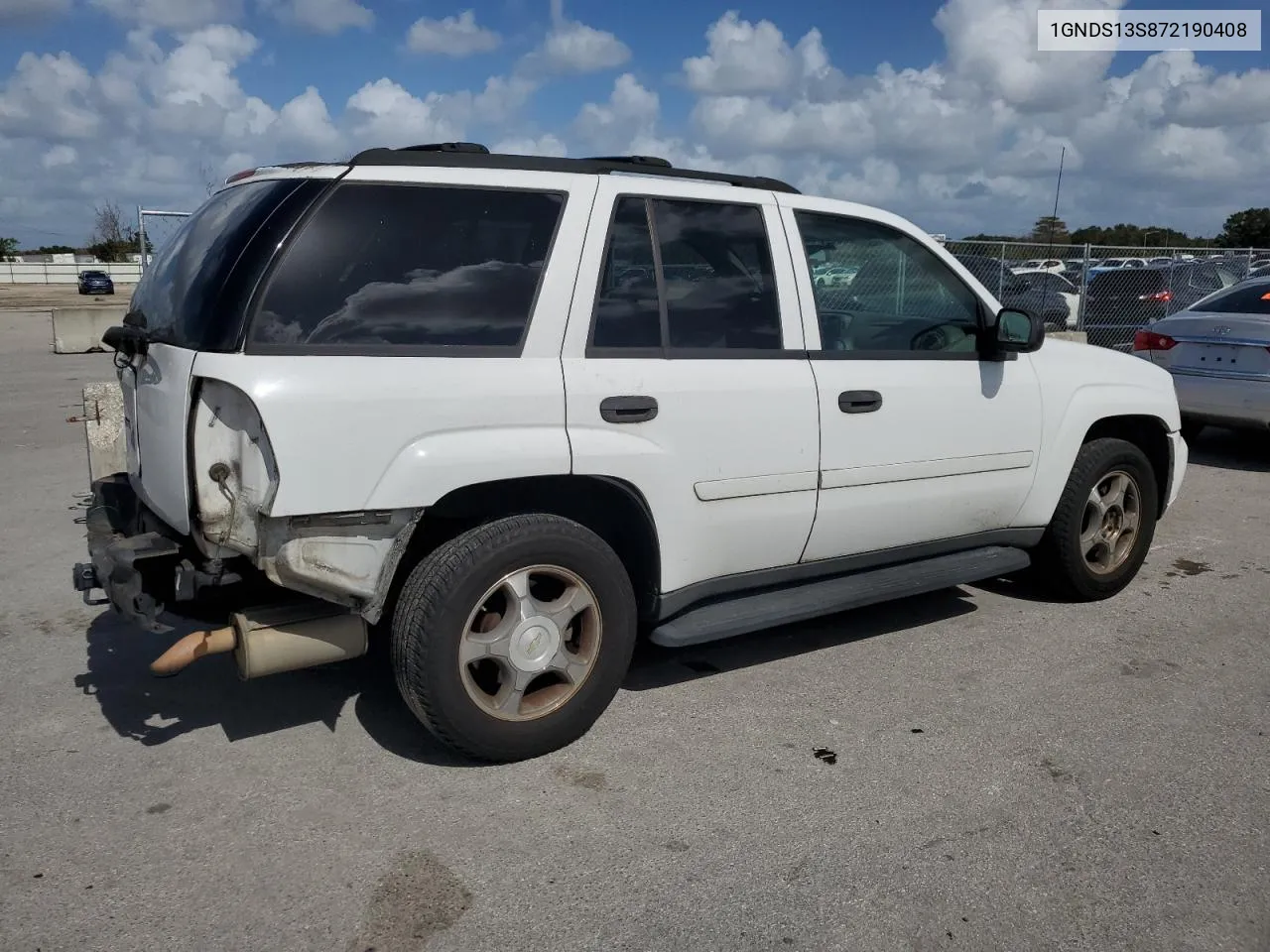 2007 Chevrolet Trailblazer Ls VIN: 1GNDS13S872190408 Lot: 78724904