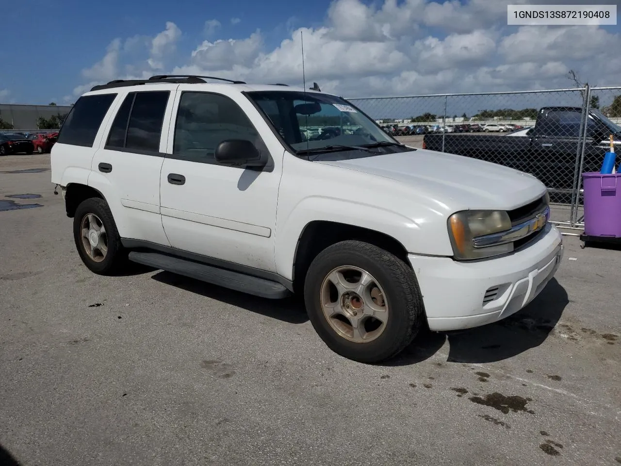 2007 Chevrolet Trailblazer Ls VIN: 1GNDS13S872190408 Lot: 78724904