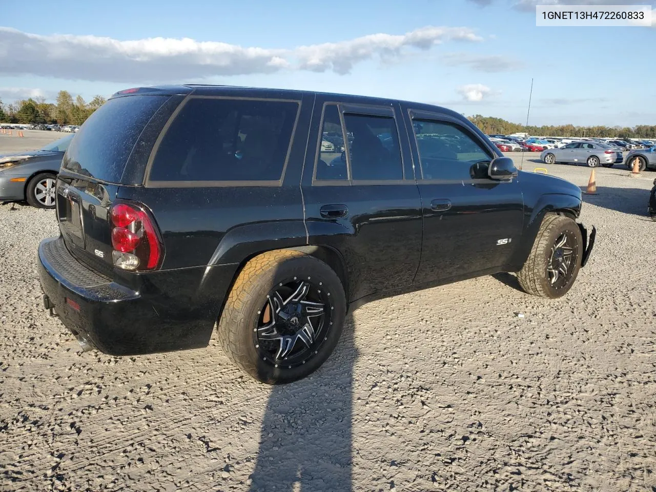 2007 Chevrolet Trailblazer Ss VIN: 1GNET13H472260833 Lot: 78863204