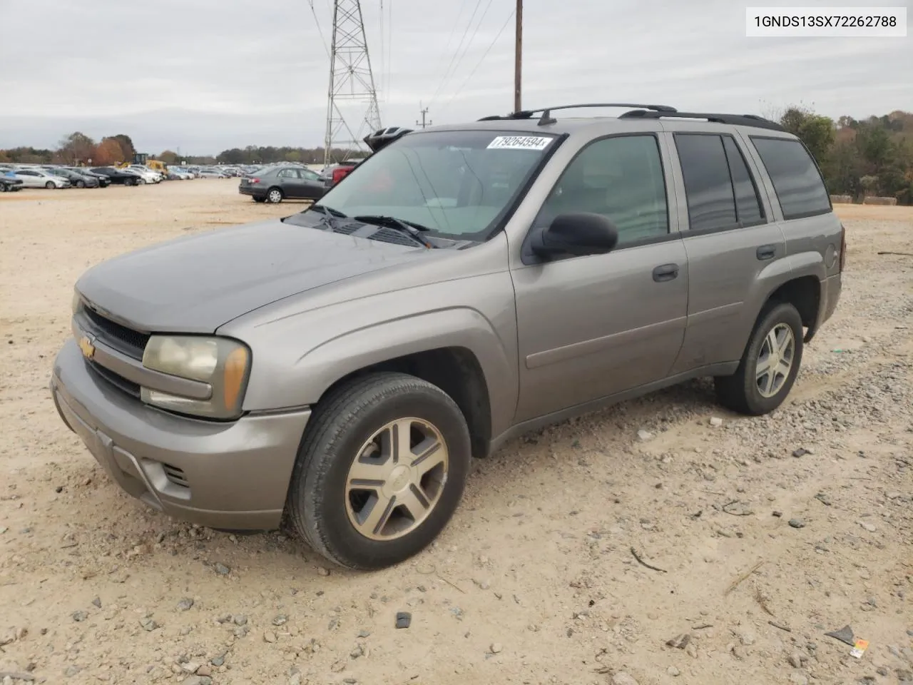 2007 Chevrolet Trailblazer Ls VIN: 1GNDS13SX72262788 Lot: 79264594