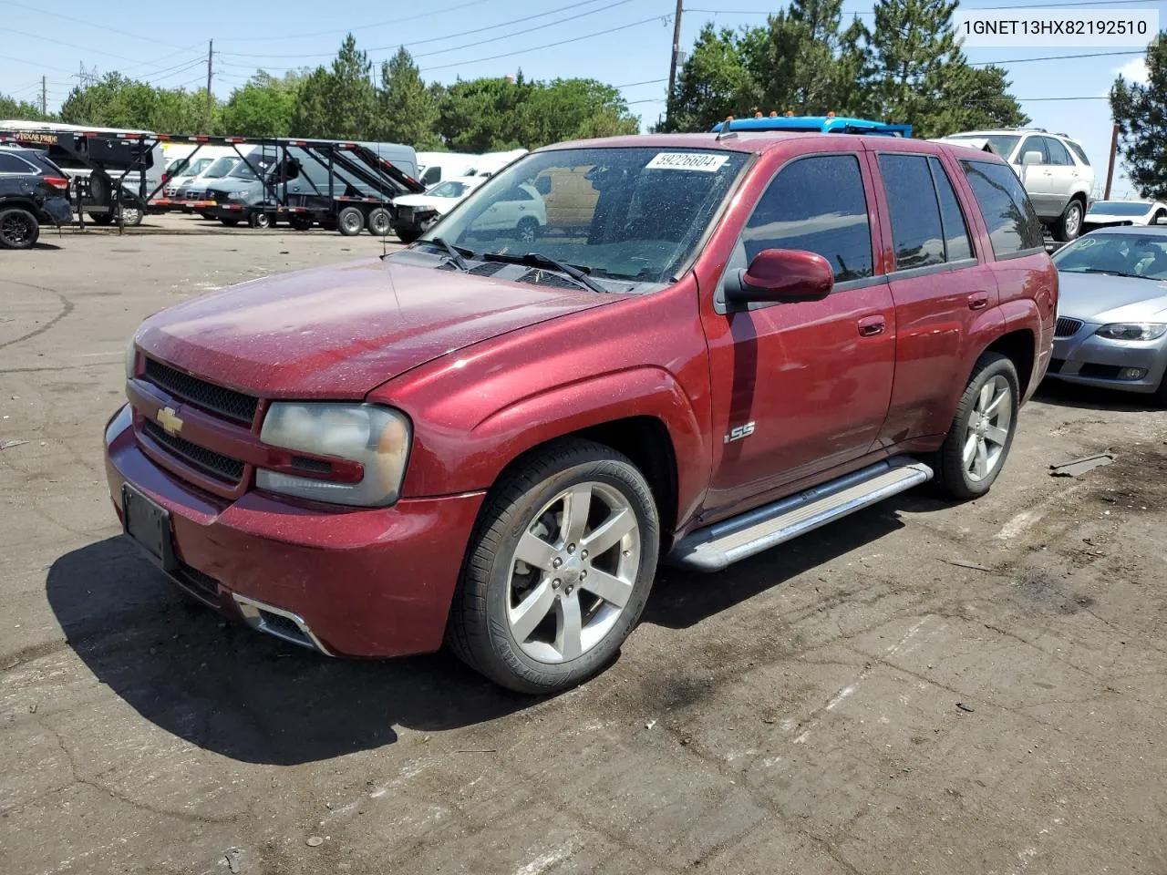 2008 Chevrolet Trailblazer Ss VIN: 1GNET13HX82192510 Lot: 59226604