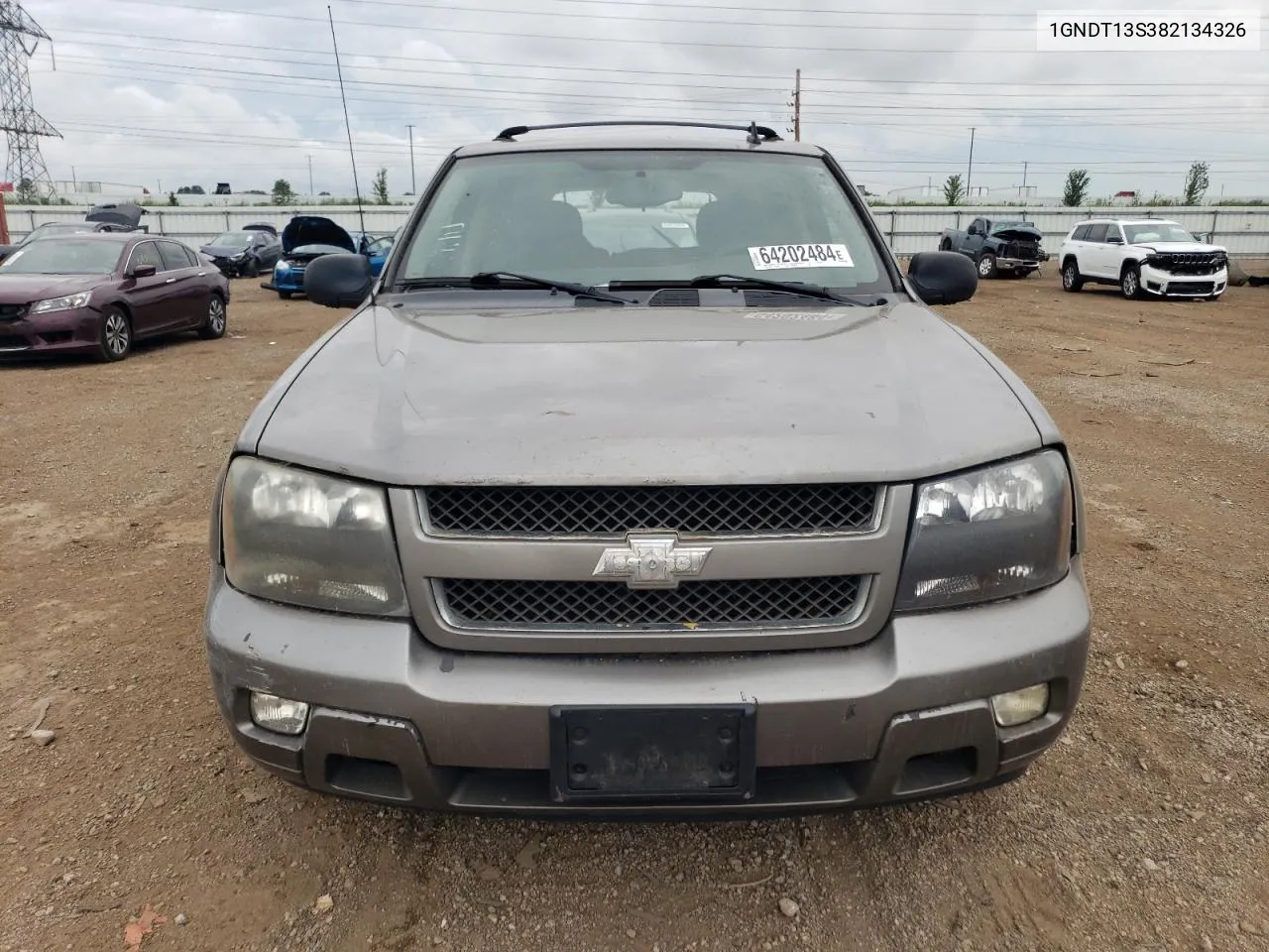 2008 Chevrolet Trailblazer Ls VIN: 1GNDT13S382134326 Lot: 64202484