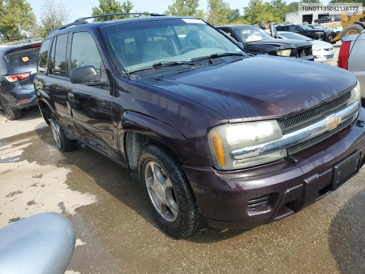 2008 Chevrolet Trailblazer Ls VIN: 1GNDT13S082138172 Lot: 69107934