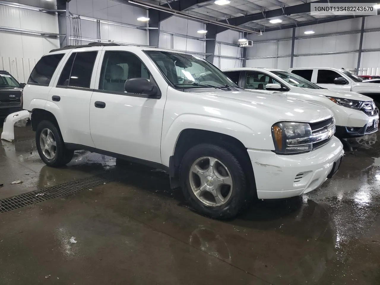 1GNDT13S482243670 2008 Chevrolet Trailblazer Ls