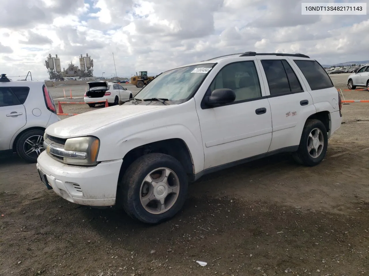 2008 Chevrolet Trailblazer Ls VIN: 1GNDT13S482171143 Lot: 71380484