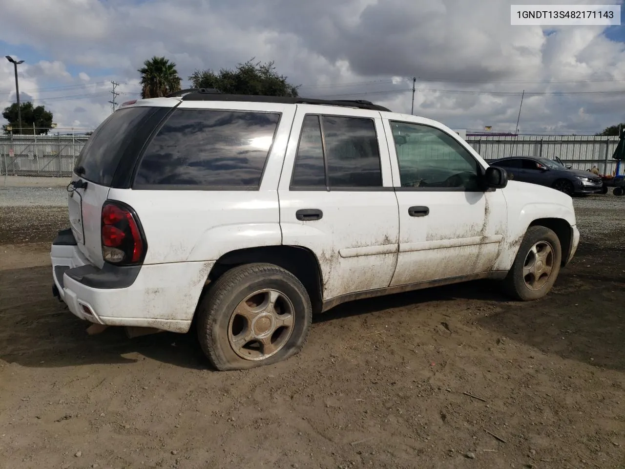 2008 Chevrolet Trailblazer Ls VIN: 1GNDT13S482171143 Lot: 71380484