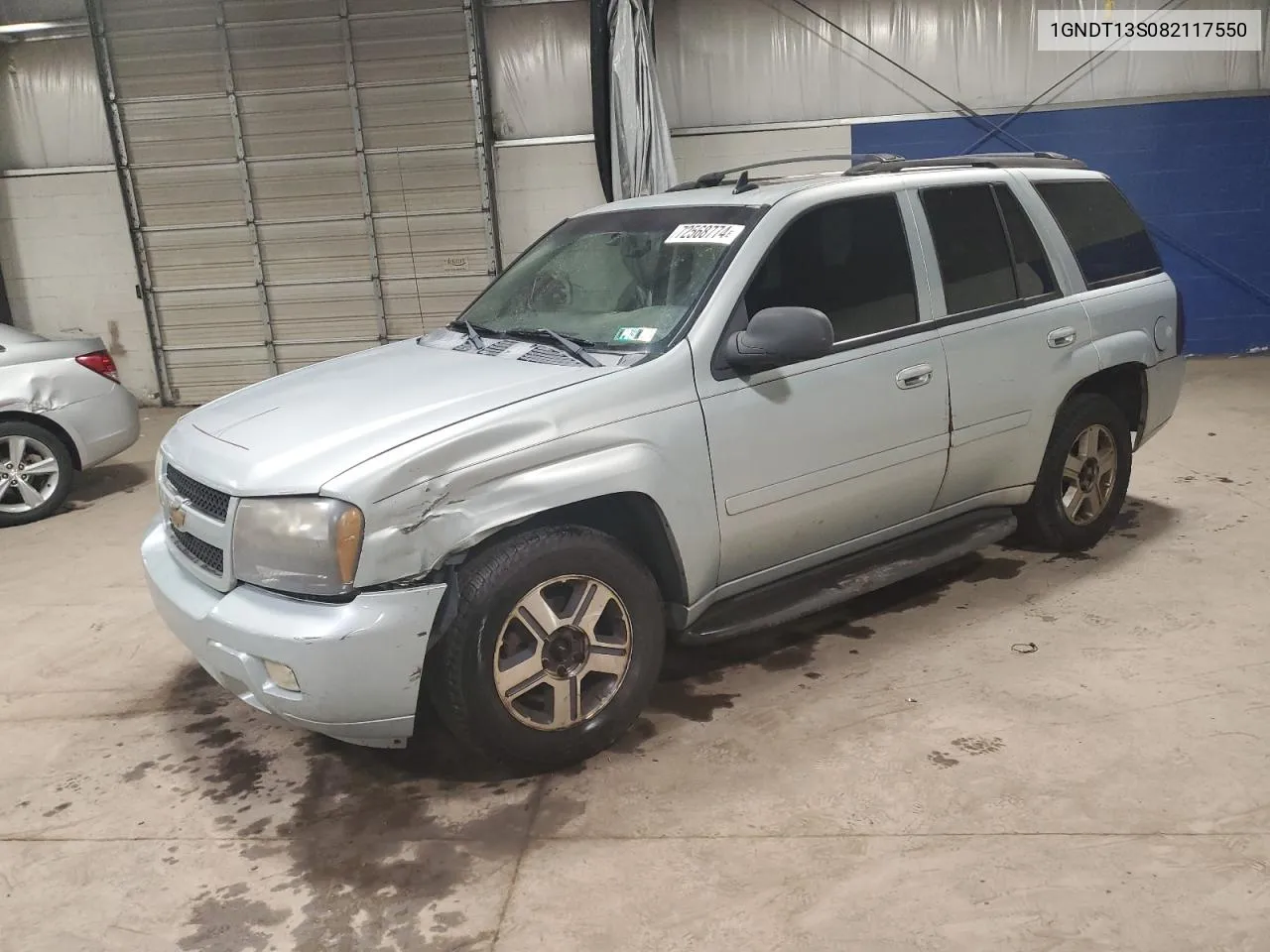 2008 Chevrolet Trailblazer Ls VIN: 1GNDT13S082117550 Lot: 72568774