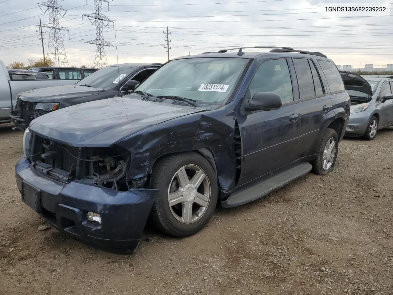 2008 Chevrolet Trailblazer Ls VIN: 1GNDS13S682239252 Lot: 78231374