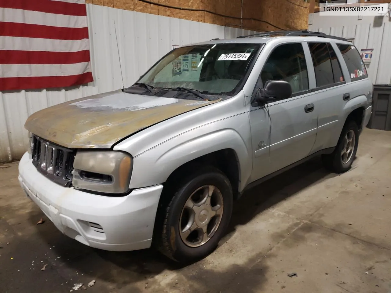 2008 Chevrolet Trailblazer Ls VIN: 1GNDT13SX82217221 Lot: 79145304