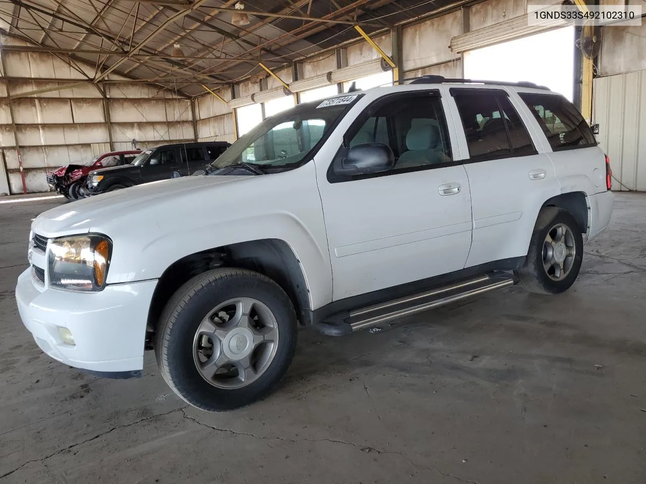 2009 Chevrolet Trailblazer Lt VIN: 1GNDS33S492102310 Lot: 73571844